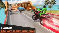 ATV Quad Bike Simulator: Traffic Shooting Game Screen Shot 1