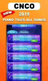 CNCO De Cero Fancy Piano Tiles Screen Shot 1