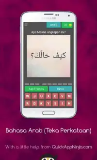 Permainan Bahasa Arab (Teka Maksud Perkataan) Screen Shot 3
