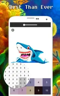 Funny Shark Color By Number - Pixel Art Screen Shot 5