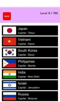 World Capitals Quiz : Simple Version Screen Shot 1