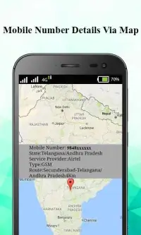 Mobile Number Tracker On Map Screen Shot 0
