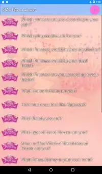 Princess Test. Which princess do you look like? Screen Shot 3