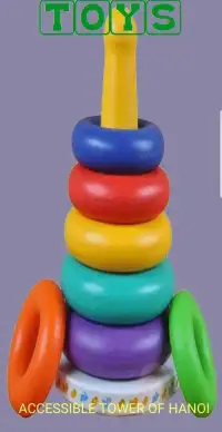 Accessible Tower of Hanoi Free Screen Shot 1