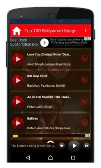 Top 100 Bollywood Songs Screen Shot 1