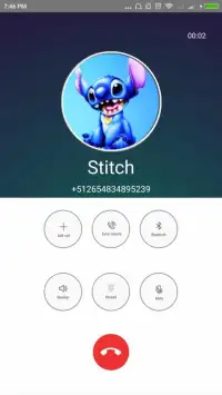Blue Koala Stitch Call - Video Call Simulator Screen Shot 2