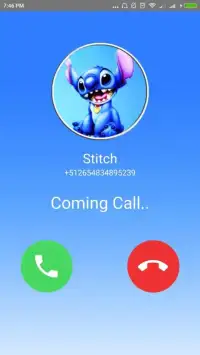 Blue Koala Stitch Call - Video Call Simulator Screen Shot 3