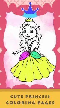 Princess Coloring Art Game for girls Screen Shot 3