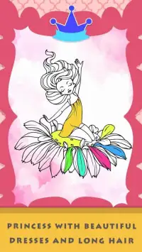 Princess Coloring Art Game for girls Screen Shot 1