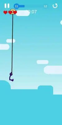 Stickman - Flying Hook Screen Shot 1