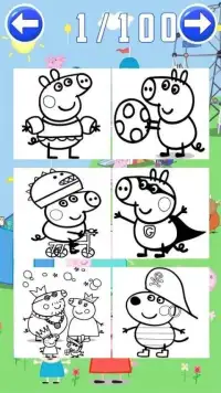 peppow Coloring game for pig Screen Shot 6