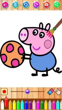 peppow Coloring game for pig Screen Shot 5