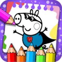 peppow Coloring game for pig