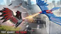 Flying Falcon Robot Hero : Robot Shooting Games Screen Shot 0