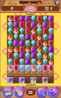 Diamond Crush : Match 3 Addictive Fun Puzzle Game Screen Shot 2