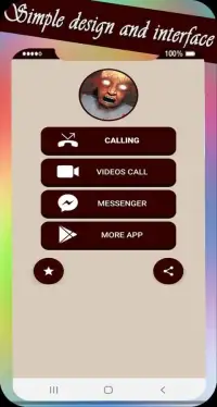video call and chat simulation with granny's Screen Shot 5