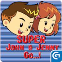 Super John & Jenny Go Game