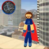 Thor Stickman Rope Hero Superboy Crime City
