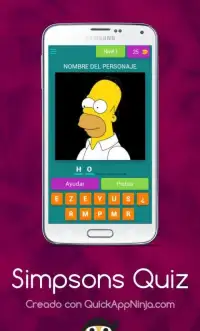 Simpsons Quiz Screen Shot 4