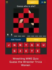 Wrestling WWE Quiz — Guess Wrestler Trivia — Women Screen Shot 7