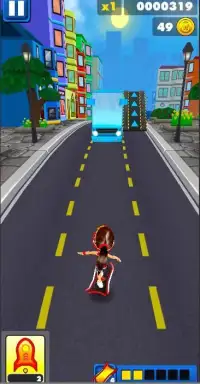 Runner Girl Subway City Run 3D Screen Shot 1