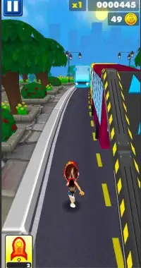 Runner Girl Subway City Run 3D Screen Shot 0