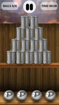 Can Hit Knock Down 3D:Hit and Smash Cans Games Screen Shot 0