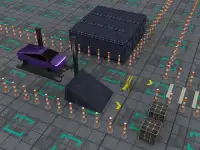 Cybertruck Parking Game: Neon Electric Truck Drive Screen Shot 1