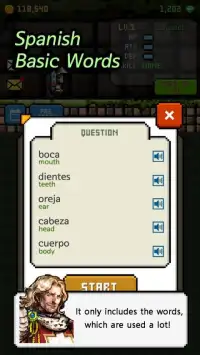 Spanish Dungeon: Learn Spanish Word Screen Shot 0