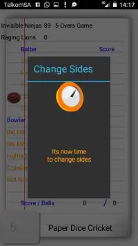 Paper Dice Cricket Clicker Game Screen Shot 2