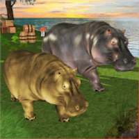 Angry Hippo Simulator: Hippo Family Jungle Attack