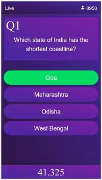 Brainzo Trivia Live Quiz Games - Play & Win Real Screen Shot 2