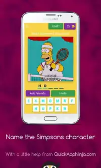 Name the Simpsons Characters Screen Shot 10