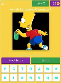 Name the Simpsons Characters Screen Shot 2