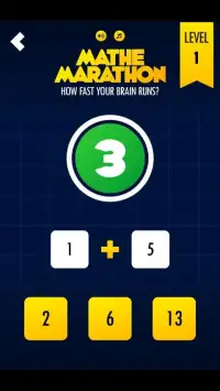 Mathe Marathon : How Fast Your Brain Runs? Screen Shot 4