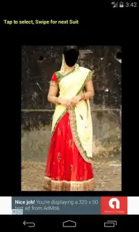 Half Saree Face Changer Screen Shot 21