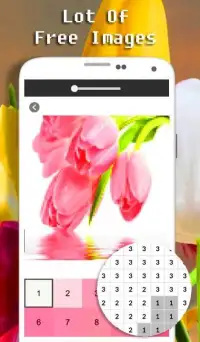 Tulip Flower Color By Number - Pixel Art Screen Shot 2