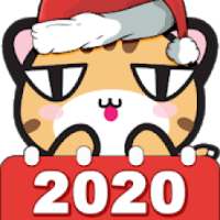 Animal 3 match puzzle : Animal calendar 2020