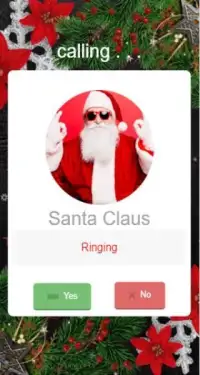 Simulator Santa Claus Video Call Screen Shot 3