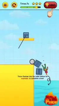 Stickman On Fire : Stickman Games Fun Physics Screen Shot 4