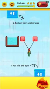 Stickman On Fire : Stickman Games Fun Physics Screen Shot 0