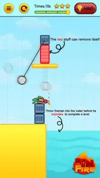 Stickman On Fire : Stickman Games Fun Physics Screen Shot 5