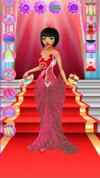 Fashion Dress up : Red carpet shiny dresses Screen Shot 3