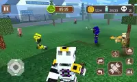 3D Gun Shooting Pixel Battle - Survival Game Screen Shot 1