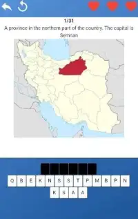 Provinces of Iran - maps, tests, quiz Screen Shot 7