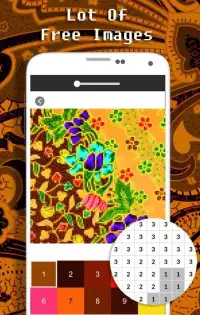 Batik Color By Number - Pixel Art Screen Shot 1