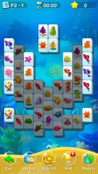 Mahjong Solitaire Fish - Ocean Journey Screen Shot 4