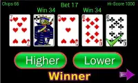 Higher or Lower card game Screen Shot 5