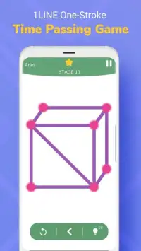 1line one stroke puzzle game - Connect the dots Screen Shot 2