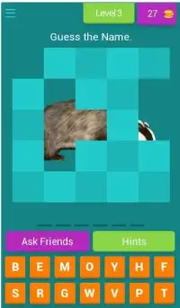 Guess the Picture - About Animals (tiles) Screen Shot 2